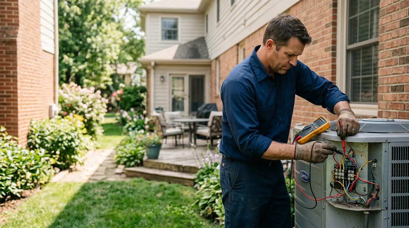 HVAC technician working near Laketown, UT